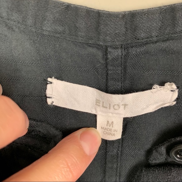 Eliot Madewell Drawstring Waist Button Down Top M - Picture 5 of 8